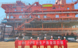 綏中36-1EPP平臺組塊在青島西灣成功裝船