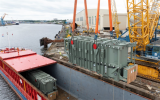 1.1 GW Inch Cape海上風(fēng)電場(chǎng)545 MVA變壓器抵達(dá)英國(guó)