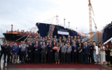 希臘船東17.4萬立方米LNG運輸船“GasLog Italy”號舉行命名儀式