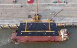 福州港區(qū)海上光伏項(xiàng)目施工材料首航成功