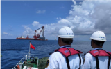 國內首個海上風電場無功補償站在中廣核陽江帆石一風電場成功安裝
