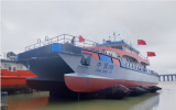 最新一代40m級鋼質(zhì)雙體風(fēng)電運維船試航成功！